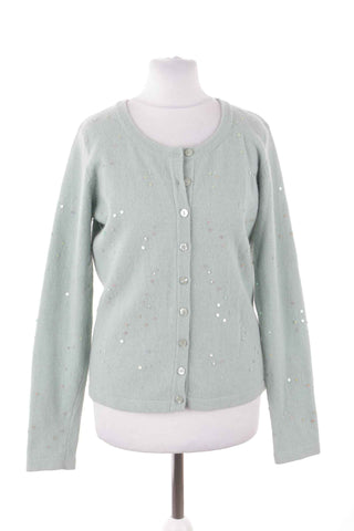 Sweter zielony 50% wełna , 20% angora