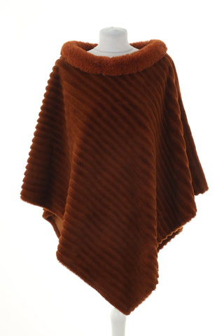 Poncho brązowe