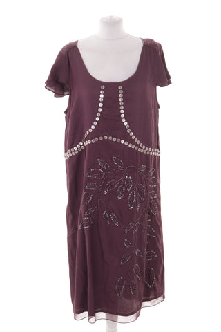 Burgundy dress