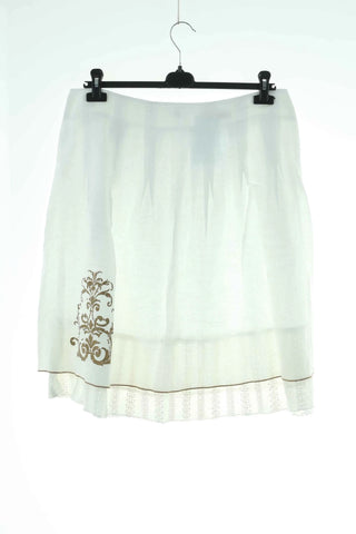 Spódnica biała 100% len