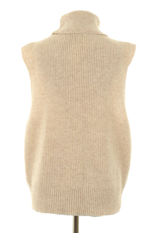 Kamizelka beżowa 28% wełna