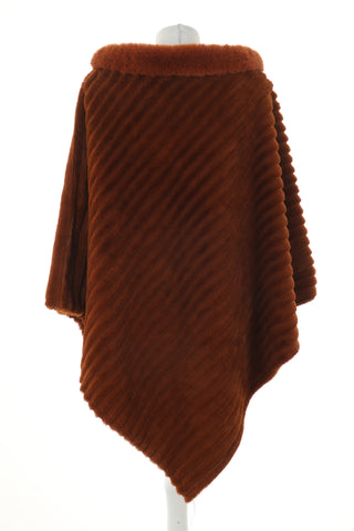 Poncho brązowe