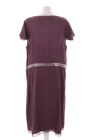 Burgundy dress