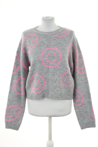 Sweter szary wzorek