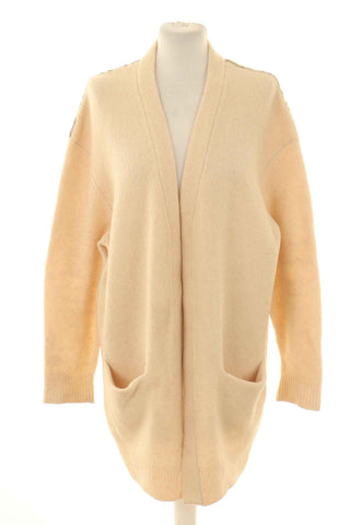 Kardigan beżowy 54% wełna, 22% yak