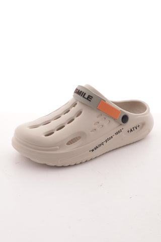 Beige flip-flops