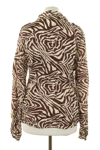 Bluzka wzorek 100% jedwab