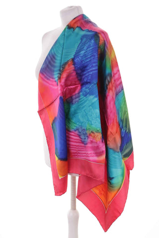 100% silk patterned scarf