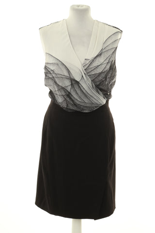 Sukienka biało-czarna