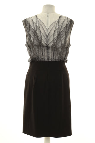 Sukienka biało-czarna