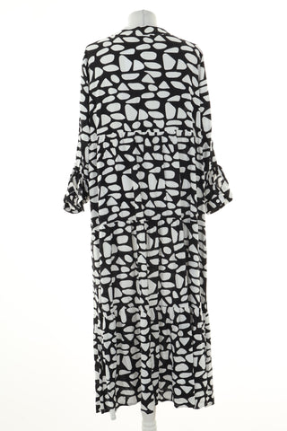 Sukienka czarna wzorek