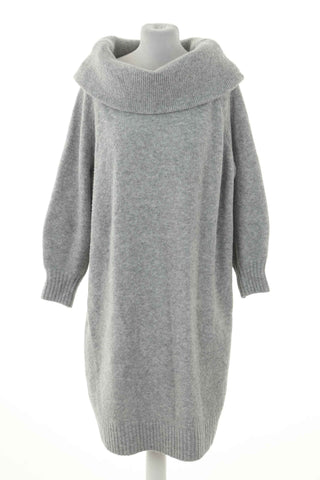 Sukienka szara 8% wełna