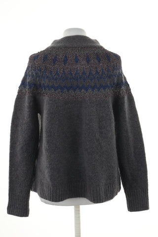 Sweter szary wzorek
