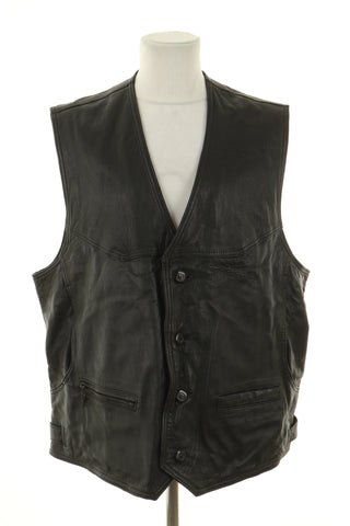 Kamizelka czarna 100% skóra