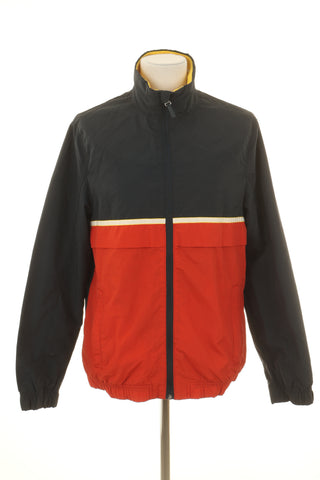 Kurtka granatowo-pomarańczowa