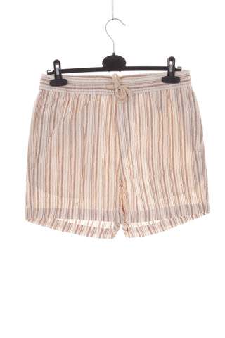 Striped shorts, 55% linen