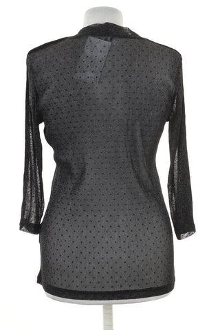 Bluzka czarna błyszcząca