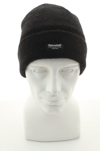 Czapka czarna 56% wełna