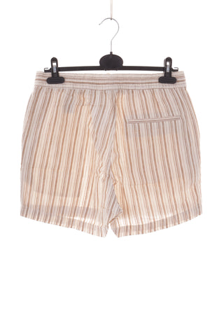 Striped shorts, 55% linen
