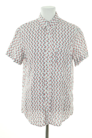 Koszula wzorek 100% len