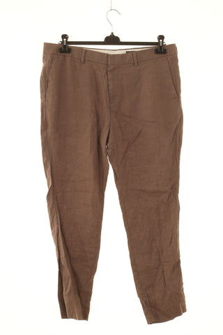 Spodnie brązowe 100% len