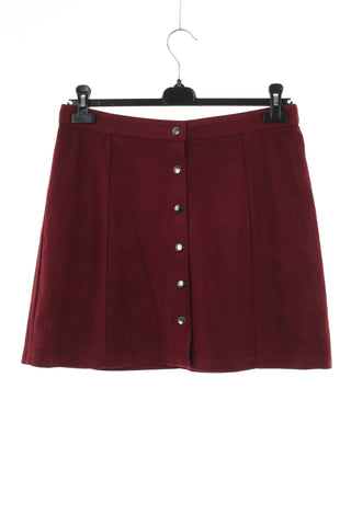 Spódnica bordowa a'la zamsz