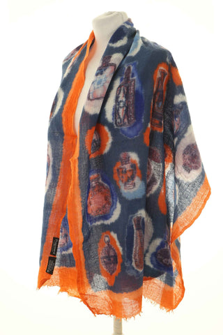 Szal wzorek 100% wełna