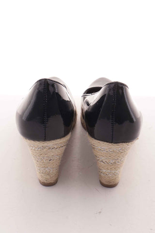 Buty granatowe lakierowane