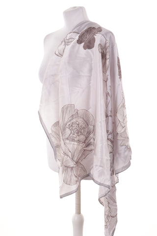 Apaszka kwiaty 100% mulberry silk