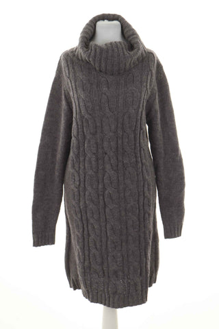 Sukienka szara 50% wełna