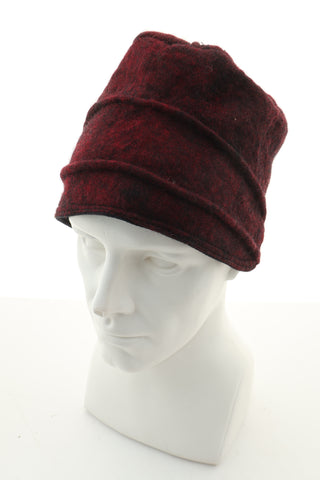 Czapka bordowa 100% wełna