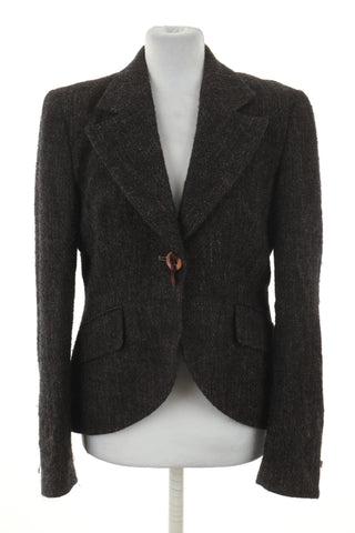 Żakiet melanż 20% wełna, 14% kaszmir, 7% len