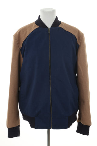 Kurtka granatowo-beżowa