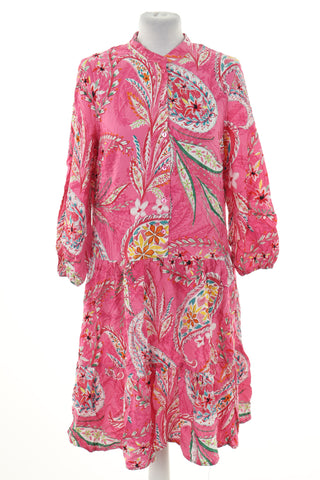 Sukienka różowa wzorek