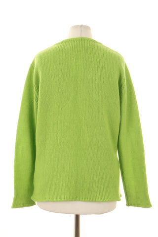 Sweter zielony 100% kaszmir