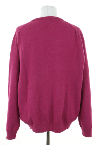 Sweter różowy wełna