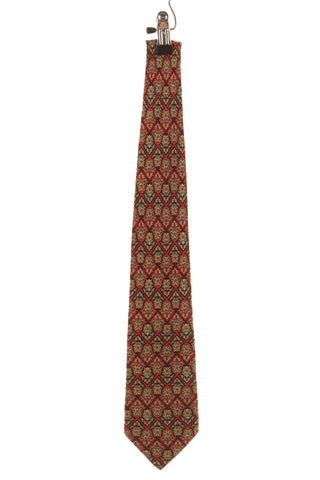 Krawat wzorek 100% jedwab