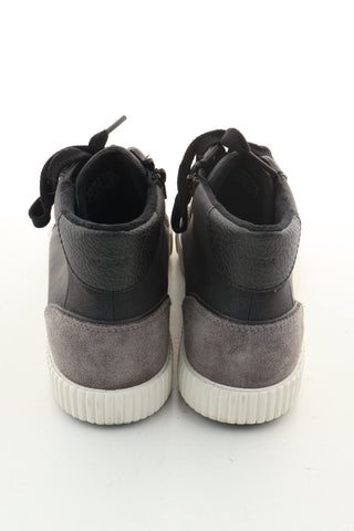 Buty czarne-szare skóra