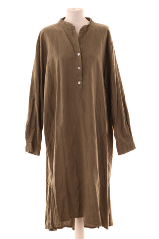 Sukienka zielona 70% len