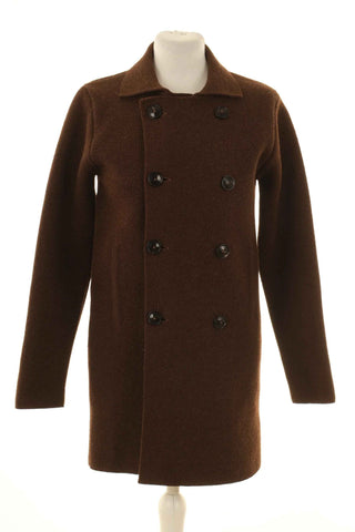 Płaszcz czekoladowy 100% wełna
