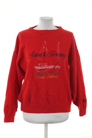 Sweter czerwony 100% wełna