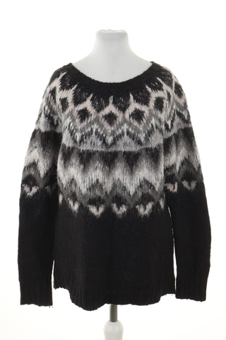 Sweter wzorek 10%wełna, 8%alpaca