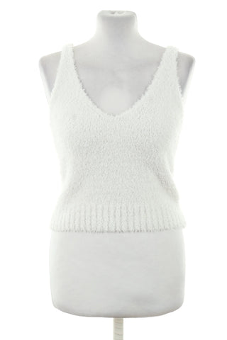 Top biały sweterkowy