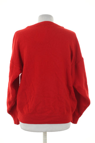 Sweter czerwony 100% wełna