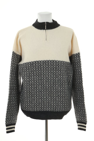 Sweter wzorek wełna