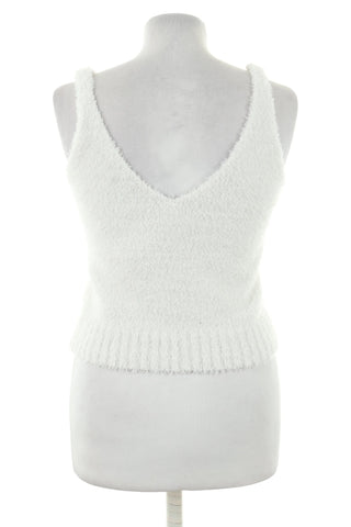 Top biały sweterkowy