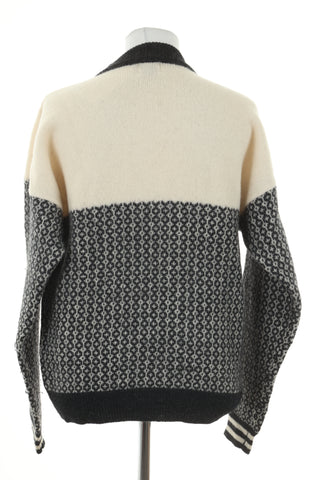 Sweter wzorek wełna