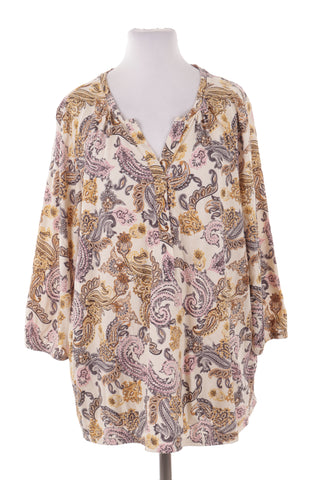 Bluse mit Muster, 50 % Modal