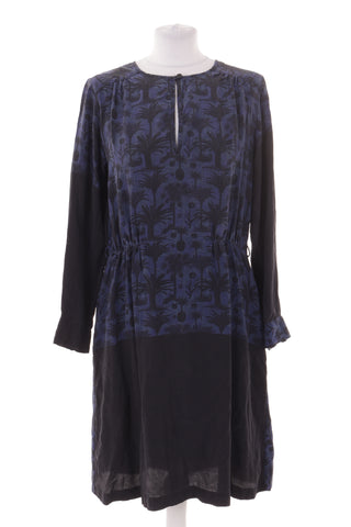 Kleid mit Muster, 100 % Seide