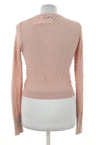 Sweter cienki różowy